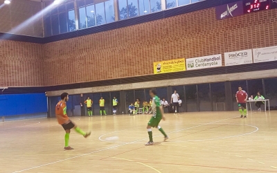 Imatge del partit de la tercera jornada entre Cerdanyola i Pia